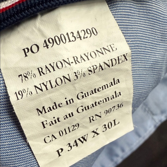 3 pair Tommy Hilfiger Men's Chinos Pants in Black, Gray, and Blue (Lot of 3) - Picture 14 of 14